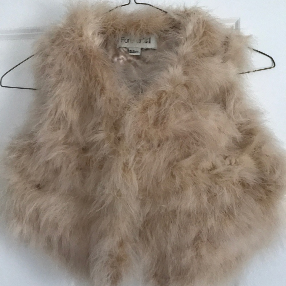 Faux fur vest fully lined